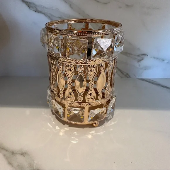 NEW Round Make Up Brush Holder with Crystals - Picture 8 of 8